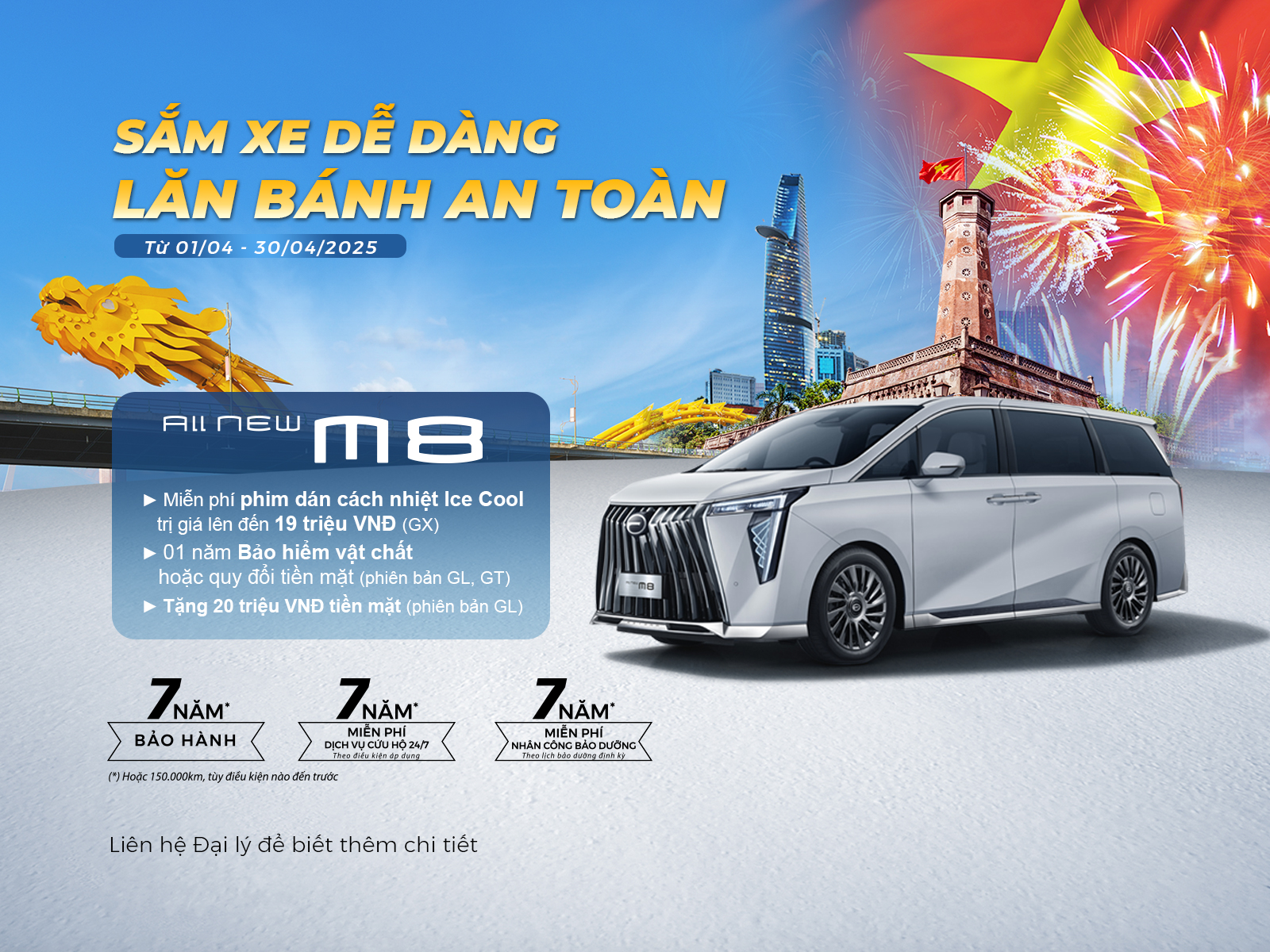 Sắm GAC ALL NEW M8 dễ dàng – Lăn bánh an toàn cùng ưu đãi lên tới 39 triệu đồng!
